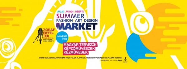 Summer Market aug: divat, design, művészeti vásár a Zsiráf előtt